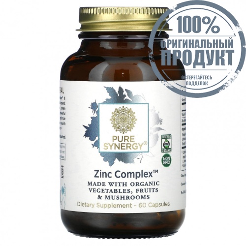 Pure Synergy, Zinc Complex, 60 капсул