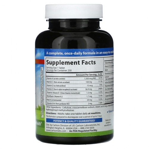 Carlson, Mini Multi, 250 мини-таблеток фото 2