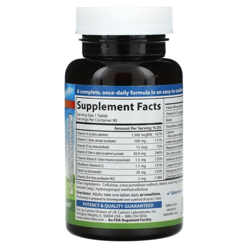 Carlson, Mini Multi, 90 мини-таблеток фото 2