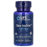 Life Extension, Sea-Iodine, 1000 мкг, 60 вегетарианских капсул