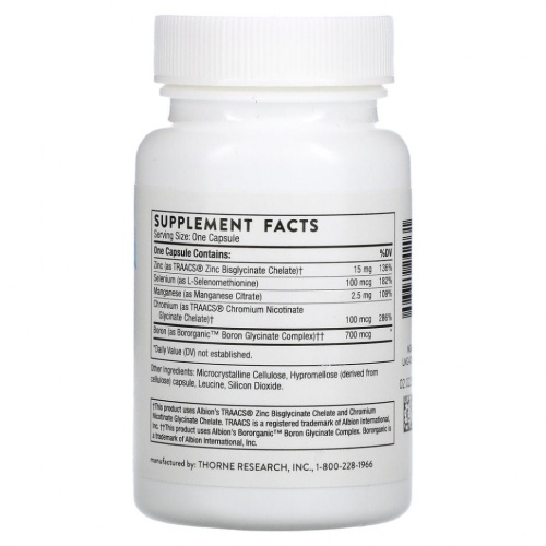 Thorne Research, микроэлементы, 90 капсул фото 2