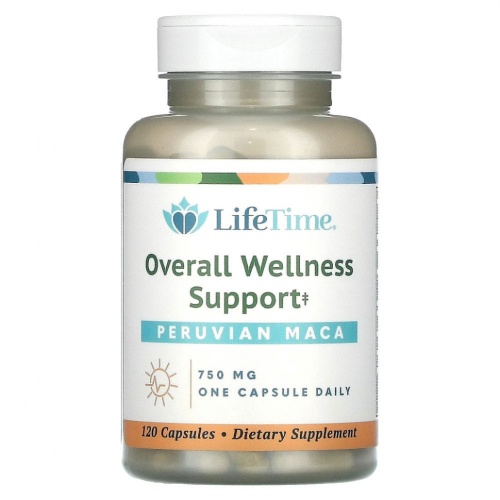 LifeTime Vitamins, Перуанская мака, 750 мг, 120 капсул LifeTime Vitamins, Перуанская мака, 750 мг, 120 капсул