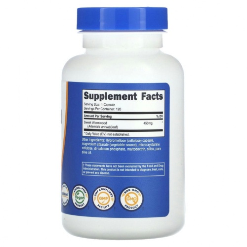 Nutricost, Полынь, 450 мг, 120 капсул фото 2 Nutricost, Полынь, 450 мг, 120 капсул фото 2