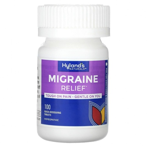 Hyland's, Migraine Relief, 100 tablets фото 4
