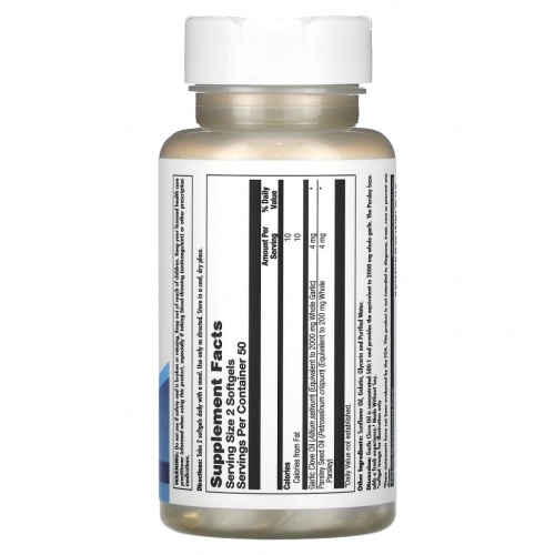 KAL, Чесночное масло, 1000 мг, 100 капсул фото 2