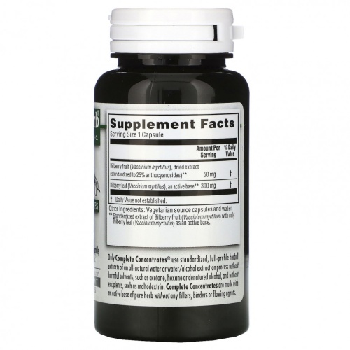 Kroeger Herb Co, Черника, 90 вегетарианских капсул фото 2