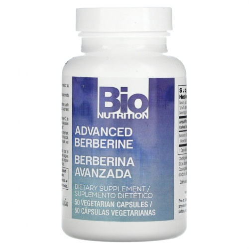 Bio Nutrition, Advanced Berberine, 50 вегетарианских капсул фото 3 Bio Nutrition, Advanced Berberine, 50 вегетарианских капсул фото 3