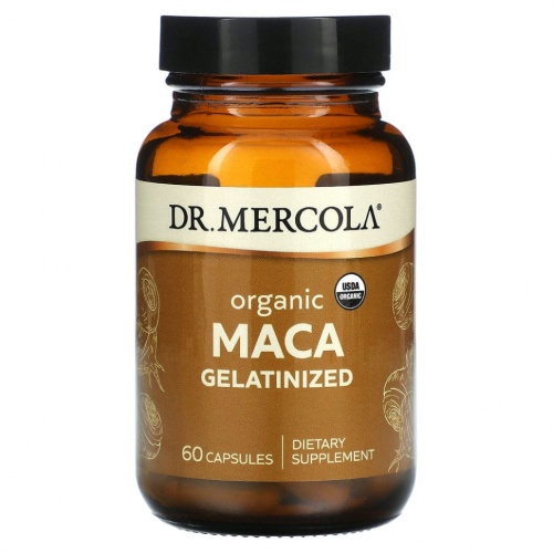 Dr. Mercola, Желатинизированная органическая мака, 60 капсул Dr. Mercola, Желатинизированная органическая мака, 60 капсул