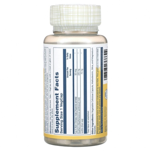 Solaray, Huperzine A with Eleuthero, 60 VegCaps фото 2