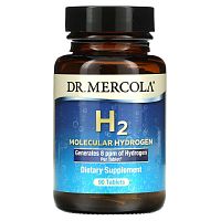 Dr. Mercola, молекулярный водород H2, 90 таблеток