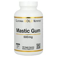 California Gold Nutrition, мастиковая смола, 500 мг, 180 вегетарианских капсул