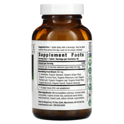 Innate Response Formulas, селен, 90 таблеток фото 2