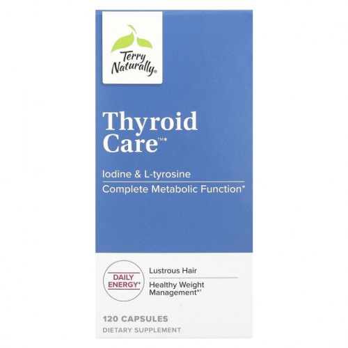 Terry Naturally, Thyroid Care, 120 капсул Terry Naturally, Thyroid Care, 120 капсул