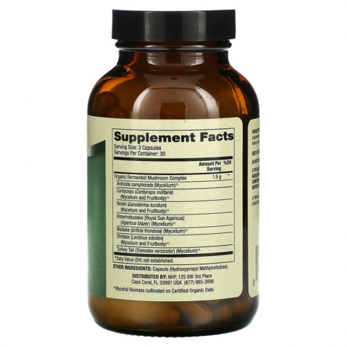 Dr. Mercola, Комплекс ферментированных грибов, 90 капсул фото 2