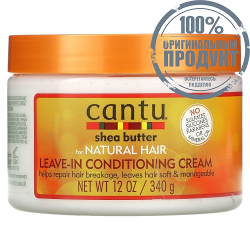 Cantu, Масло ши для натуральных волос, несмываемый кондиционер, 340 г (12 унций)