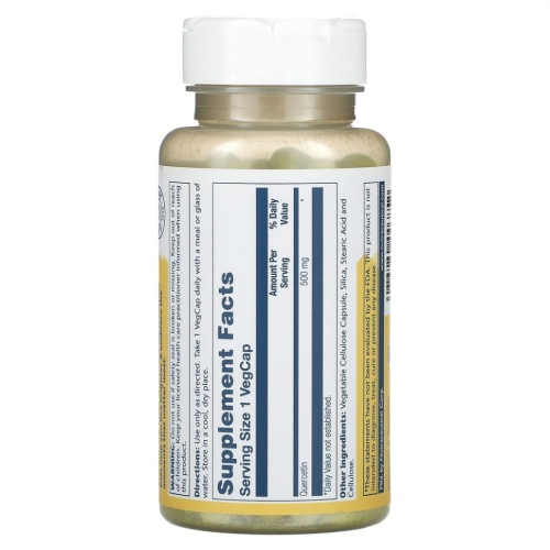 Solaray, Кверцетин, 500 мг, 90 растительных капсул фото 2