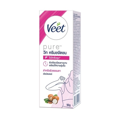 Veet Hair Removal Cream Pure Shea Butter 50 G. ครีมกำจัดขน แว๊กซ์ขน фото 3 Veet Hair Removal Cream Pure Shea Butter 50 G. ครีมกำจัดขน แว๊กซ์ขน фото 3
