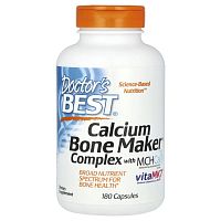 Doctor's Best, Calcium Bone Maker, комплекс с MCHCal и VitaMK7, 180 капсул