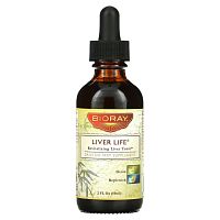 Bioray, Liver Life, восстанавливающий тоник для печени, 59 мл (2 жидких унции)