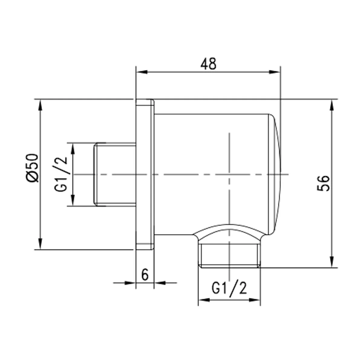 Габаритная схема Шланговое подключение Lemark LM5983CW