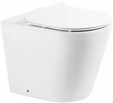 Унитаз приставной BelBagno Flay-R BB1003CBR/BB865SC безободковый