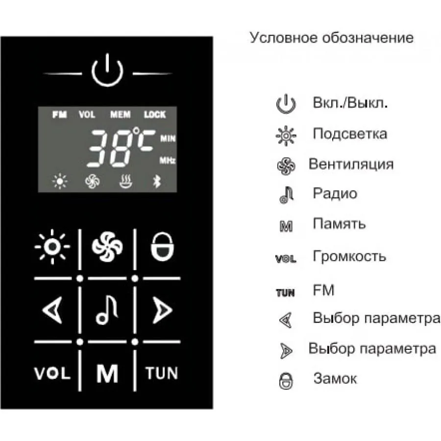 Габаритная схема Душевая кабина Orans 8615200