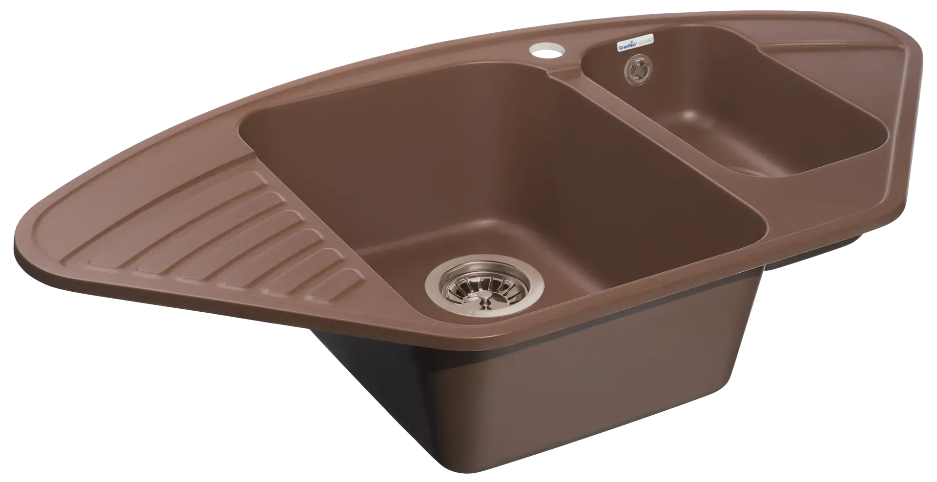 Габаритная схема Мойка кухонная GranFest Eco-14 93x50 терракот