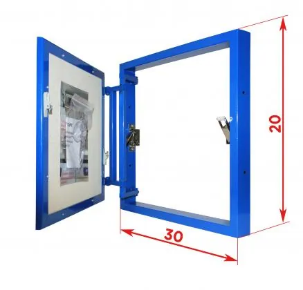 Габаритная схема Ревизионный люк Lyuker K 20x30, настенный
