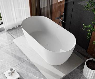 Ванна из искусственного камня Cezares Solid Surface CZR-RELAX-150-75-57-SSB 150x75  - фото 4