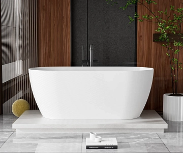 Ванна из искусственного камня Cezares Solid Surface CZR-RELAX-150-75-57-SSB 150x75  - фото 5