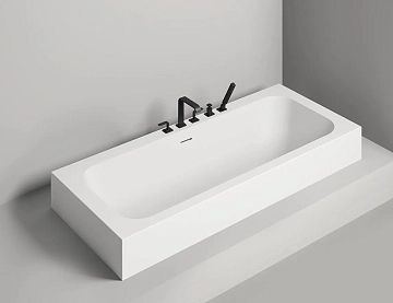 Ванна из искусственного камня Salini Orlando Axis Kit 103321M 190х80 матовая  - фото 5
