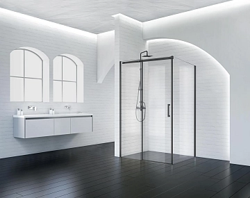 Душевой уголок BelBagno Acqua AH-1-150/90-C-NERO  - фото 2