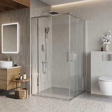 Душевой уголок BelBagno Luce A-22-90+30-C-Cr 