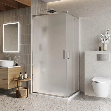 Душевой уголок BelBagno Luce AH-2-100/80-P-Cr  - фото 2