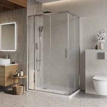 Душевой уголок BelBagno Luce AH-21-120/100-C-Cr 