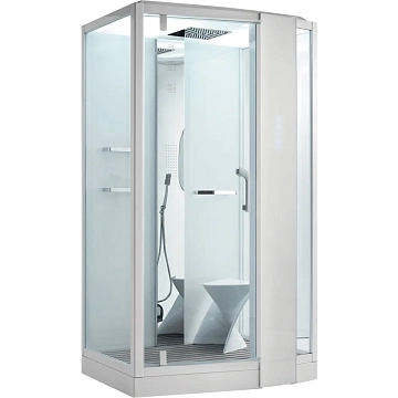 Душевая кабина Orans 89105RW белая, с баней 