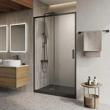 Душевая дверь в нишу BelBagno Luce BF-1-120-C-NERO 