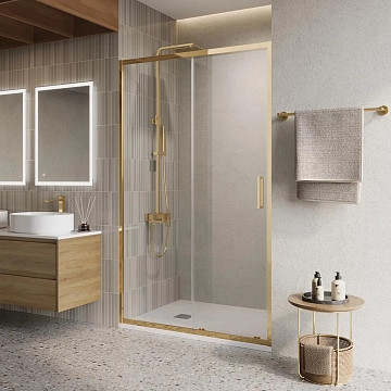 Душевая дверь в нишу BelBagno Luce BF-1-120-C-ORO 