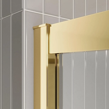 Душевая дверь в нишу BelBagno Luce BF-1-120-C-ORO  - фото 5