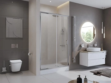 Душевая дверь в нишу BelBagno Uno 195-BF-1-140-C-Cr  - фото 2
