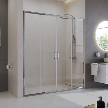 Душевая дверь в нишу BelBagno Uno-195 UNO-195-BF-2-180-C-Cr 