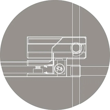 Душевая дверь в нишу Cezares Slider B-1-90/100-GRIGIO-NERO  - фото 3