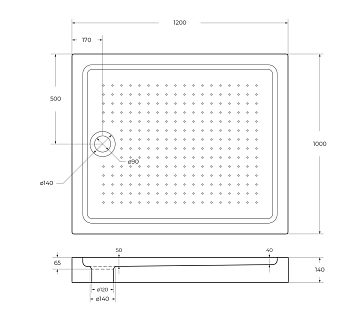 Поддон для душа BelBagno TRAY-BB-AH-120/100-15-W 120x100  - фото 5