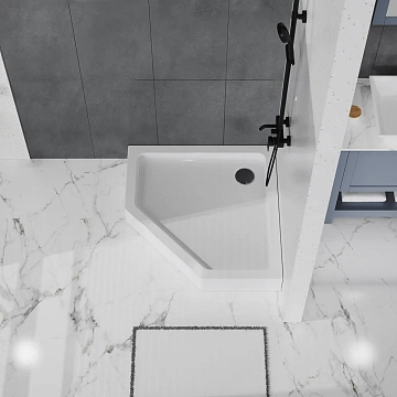 Поддон для душа BelBagno TRAY-BB-P-90-15-W 90x90  - фото 3