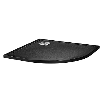 Поддон для душа BelBagno Uno TRAY-MR-UNO-R-90-550-35-NERO-CR 90x90  - фото 2