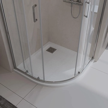 Поддон для душа BelBagno Uno TRAY-MR-UNO-R-90-550-35-W-CR 90x90  - фото 3