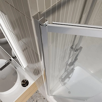 Шторка на ванну BelBagno Luce VF-11-90/145-C-Cr  - фото 3
