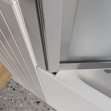 Шторка на ванну BelBagno Luce VF-11-90/145-P-Cr  - фото 4