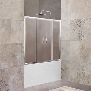 Шторка на ванну BelBagno Unique VF-2-150/180-140-P-Cr 