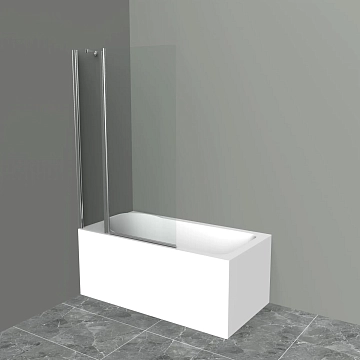 Шторка на ванну BelBagno Uno UNO-V-11-100/150-C-Cr  - фото 3